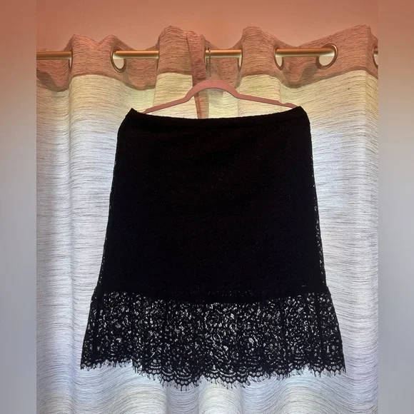 🛎️LAST CHANCE, 2/$10‼️🛎️Banana Republic lace skirt - Picture 4 of 6